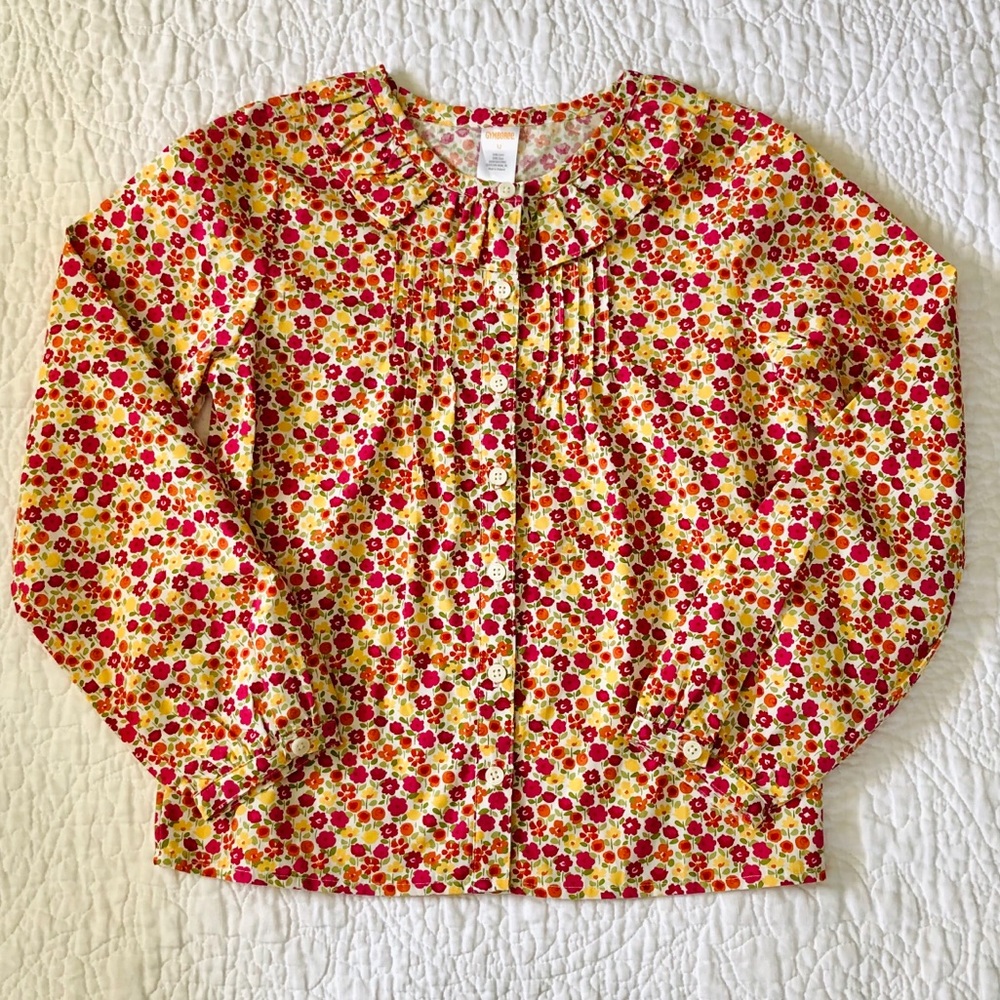 Gymboree Floral Button Up Top